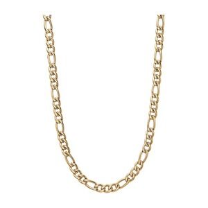 Tocara Yan Chain Gold Plated Stainless‎ Steel Figaro Link Necklace 22 Inch